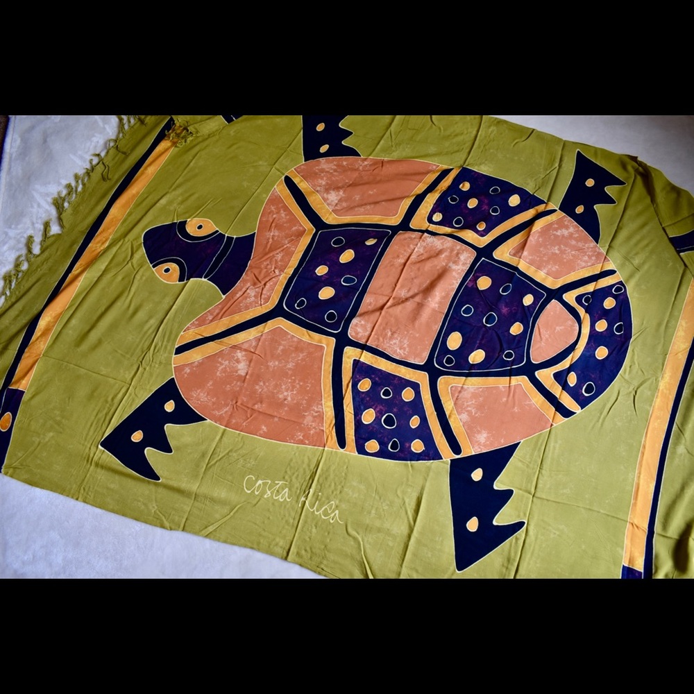Hand-Painted Sarong From Costa Rica